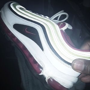 Men's Nike Air Max 97 White Rush Pink Black Volt